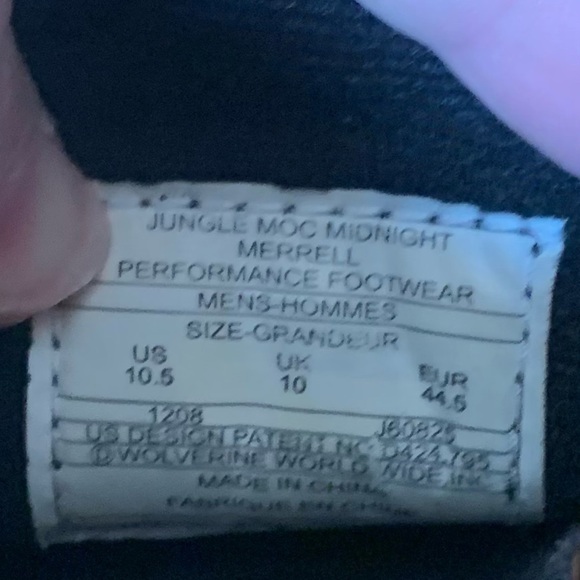 Merrell Jungle Moc Midnight Men’s Slip On Performance Shoes Hiking Size: 10.5 - Picture 8 of 14